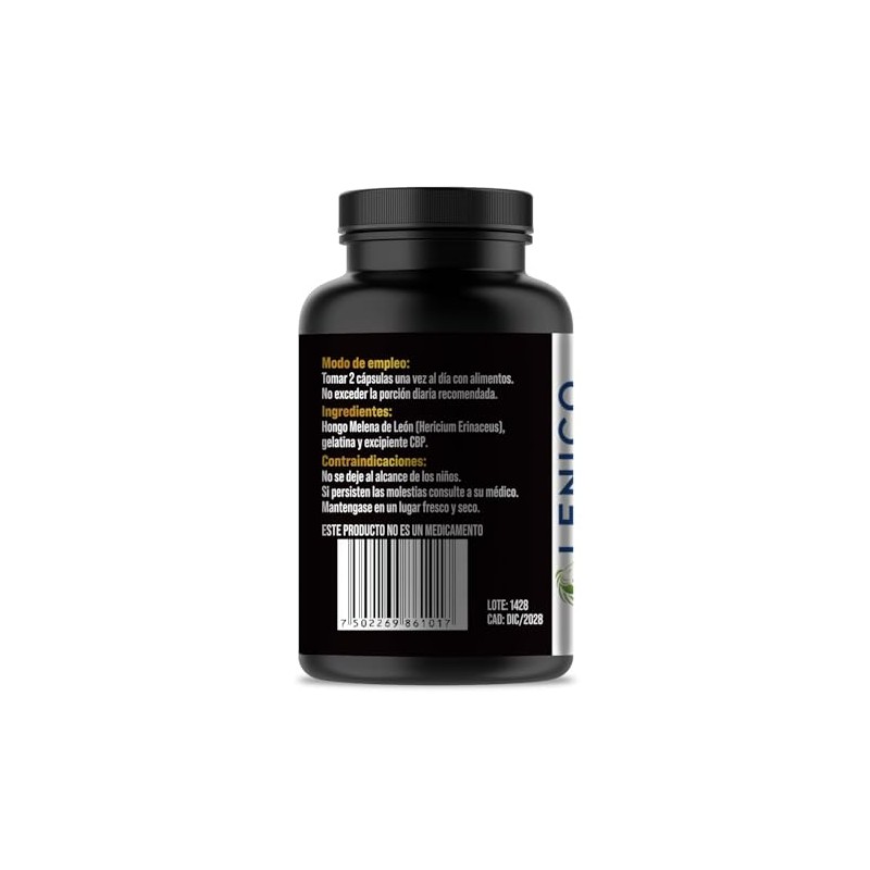Cápsulas de Melena de León - 500mg | 60 Cápsulas