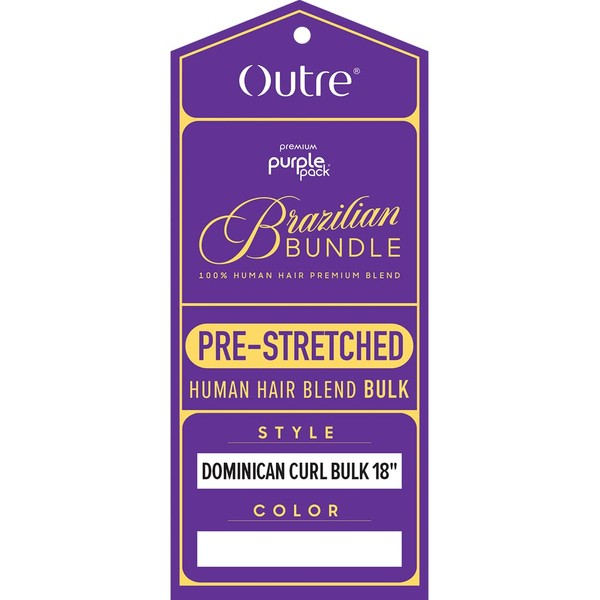 Outre Purple Pack Brazilian - Prestretched Dominican Curl Bulk 18"