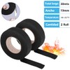 2 rollo Cinta de Aislar De Tela Automotriz,Resistente Altas Temperaturas,Antidesgaste,Sin