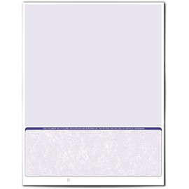 VersaCheck Secure Checks - 250 Blank Business Voucher Checks - Blue Classic - 250 Sheets Form #1002 - Check on Bottom