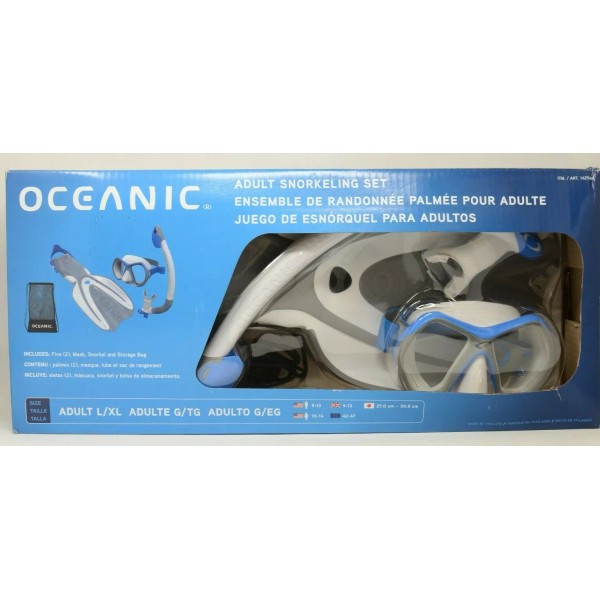 Oceanic Adult Snorkeling Set Size XL