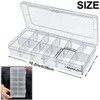DARUITE Plastic Organizer Box, 12 Grid Storage Box with Removable