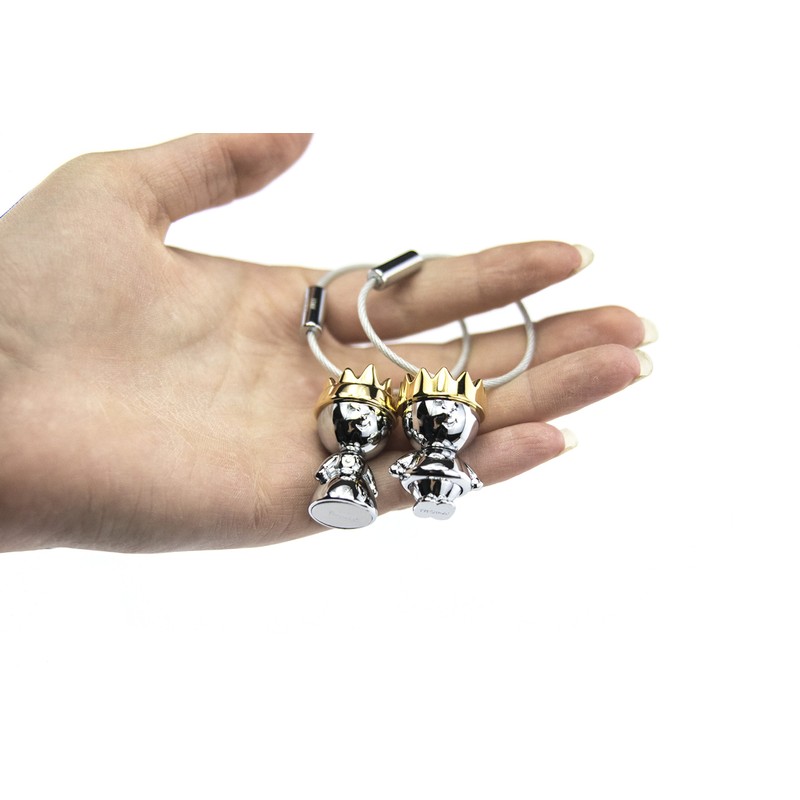 TROIKA GERMANY(トロイカ) LITTLE KING & LITTLE QUEEN キーリングペアセット リトルキング&クイーン KR9-38/CH