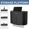 interhasa! Paper Towel Dispenser Wall Mounted, Adhesive Multifold Trifold c