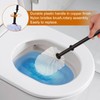 Black Bear Toilet Brush Holder - Resin Cub Covering Nose,