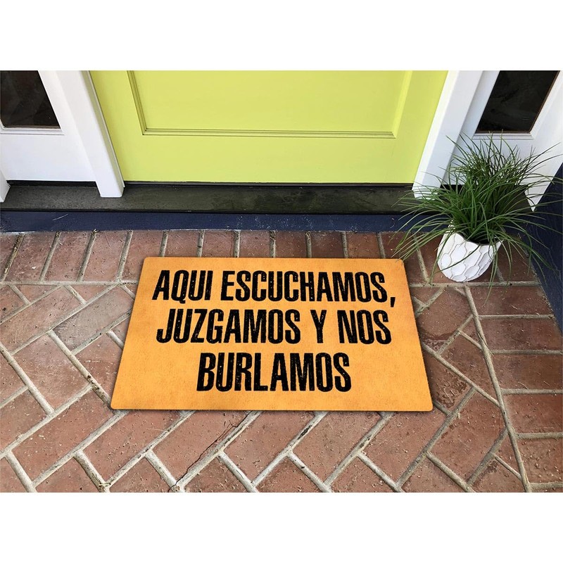 Funny Welcome Doormat with Rubber Back 18"(W) x 30"(L)Things to
