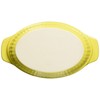 DELISH KITCHEN Pearl Metal Au Gratin Plate, Yellow, 7.5 x