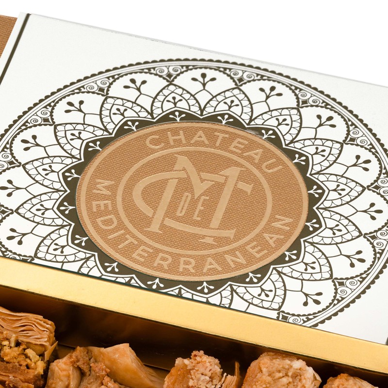 Baklava Ramadan Eid Gift box, Baklawa Bitesize selection Gold Box