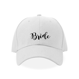 LADY&HOME Bride Hat Embroidered Baseball Caps for Wedding Engagement (Bride-2)