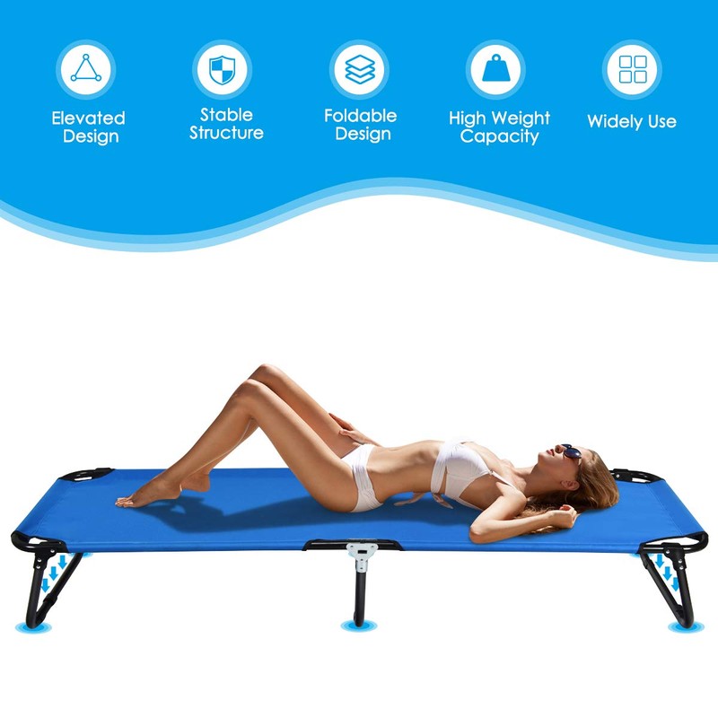 Giantex 2-Pack Folding Camping Cot for Adults, Portable Sleeping Cot