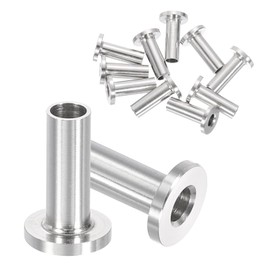 PATIKIL Cable Railing Hardware, 10 Pack T316 Stainless Steel Cable Railing Protector Sleeves Protective Grommet for 3/16" Wire Rope Wood Posts