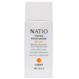 Natio SPF50+ Tinted Moisturiser, Light, 50ml