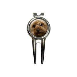 Yorkshire Terrier Yorkie Dog Golf Divot Repair Tool and Ball Marker