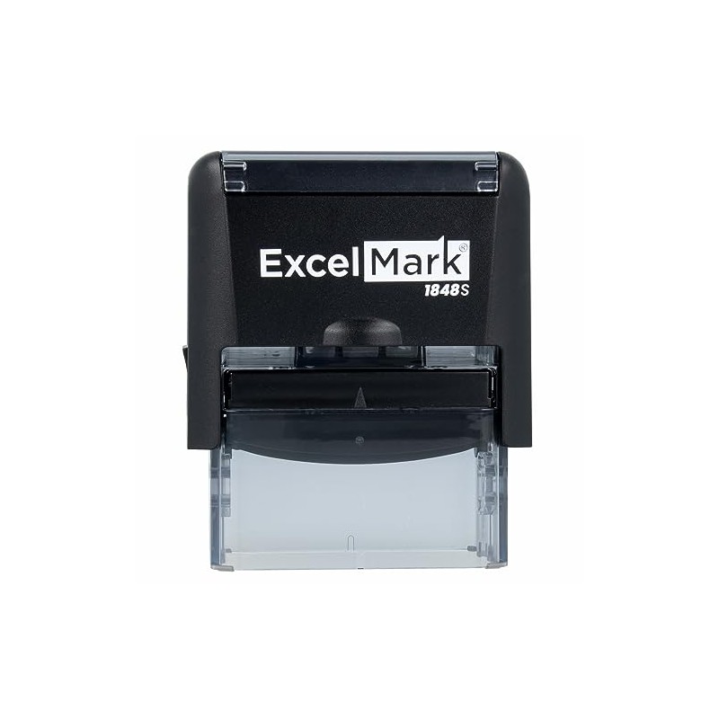 ExcelMark Paid Self Inking Rubber Stamp - Red Ink with