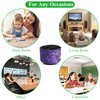 QIELIZI Round Leather Art Supply Organizer,Remote Control Holder,360 Degree Rotating,Multi-Functional