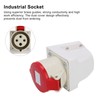 2pcs 4Pin Industrial Socket 32A 3 Phase IP67 Waterproof Insulated
