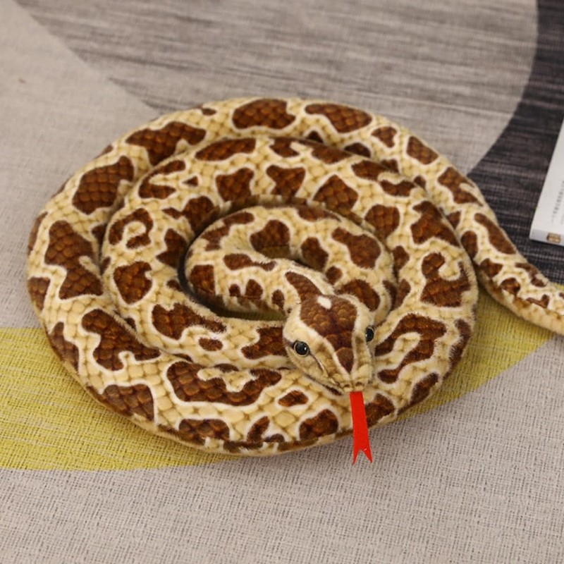 Xshelley 120 inch high Simulation Extra Long Snake, Soft Plush