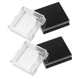 Caja Vacía Para Sombras De Ojos 4 Piezas Organizador Cuadrado 1.42 Pulgadas Contenedor Reutilizable Para Rubor Polvo Y Cosméticos Compactos