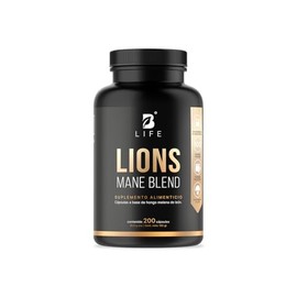 B Life Hongo Melena de León Puro | 200 Cápsulas | Adaptógeno Natural con Apoyo Cognitivo | 1000 mg por porción | Lions Mane Blend