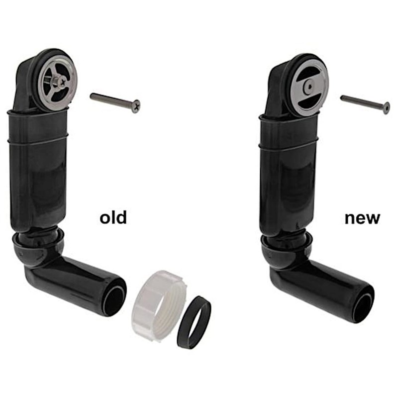 BLANCO 126081 Overflow Set Round Oval Variable Ball AL, Black/Replacement