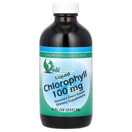 World Organic - Chlorophyll Liquid 100mg, 8 oz liquid