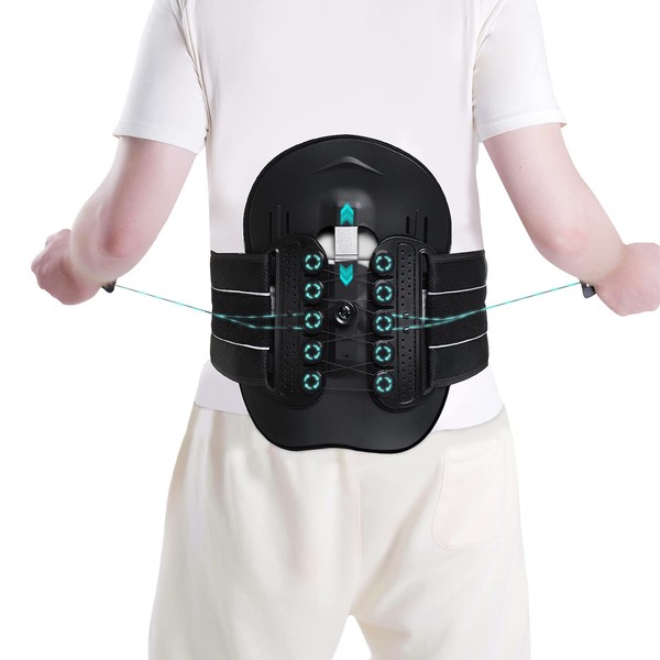 TANDCF bestlife LSO Spine Decompression Support-Entire ARC Back Brace for Women & Men, 3D PAD Plus Lumbosacral Corset Belt with Adjustable Pulley System Decompression Back Support for Sciatica, Herniated Discs, Lumbar Strain and Spine Stenosis