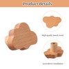 Wooden Cabinet Knobs, Pack of 6 Cabinet Knobs, Cloud Wood
