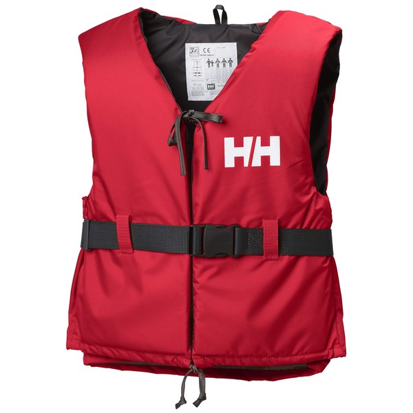 Helly Hansen Sport II Unisex Adult Life Jacket, Red/Ebony, 90+