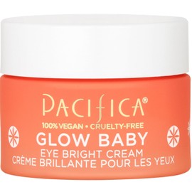Pacifica Glow Baby Brightening Eye Cream – Vitamin C Under Eye Cream for Dark Circles & Puffiness, Caffeine-Infused Eye Brightener for Tired Eyes Fragrance-Free 0.5 oz Clean Vegan Dermatologist Tested