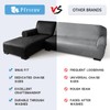Pfrstuv Sectional Couch Covers, Leather Look Sofa Cover L Shape