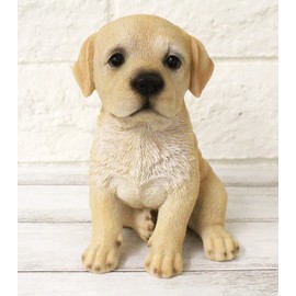 Labrador Retriever Lab Dog Figurine Statue Lifelike Animal Home Garden Decor Resin Collectible Outdoor Sculpture Lawn Patio Accents Yard