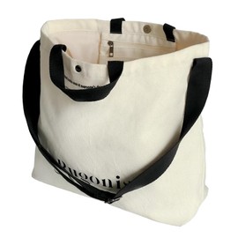 Rugonis Large Reinforced Canvas Tote Bag, Durable Material, Perfect for Commuting, Shopping, Traveling, and Working, Versatile Bag, Strong Carrying Capacity