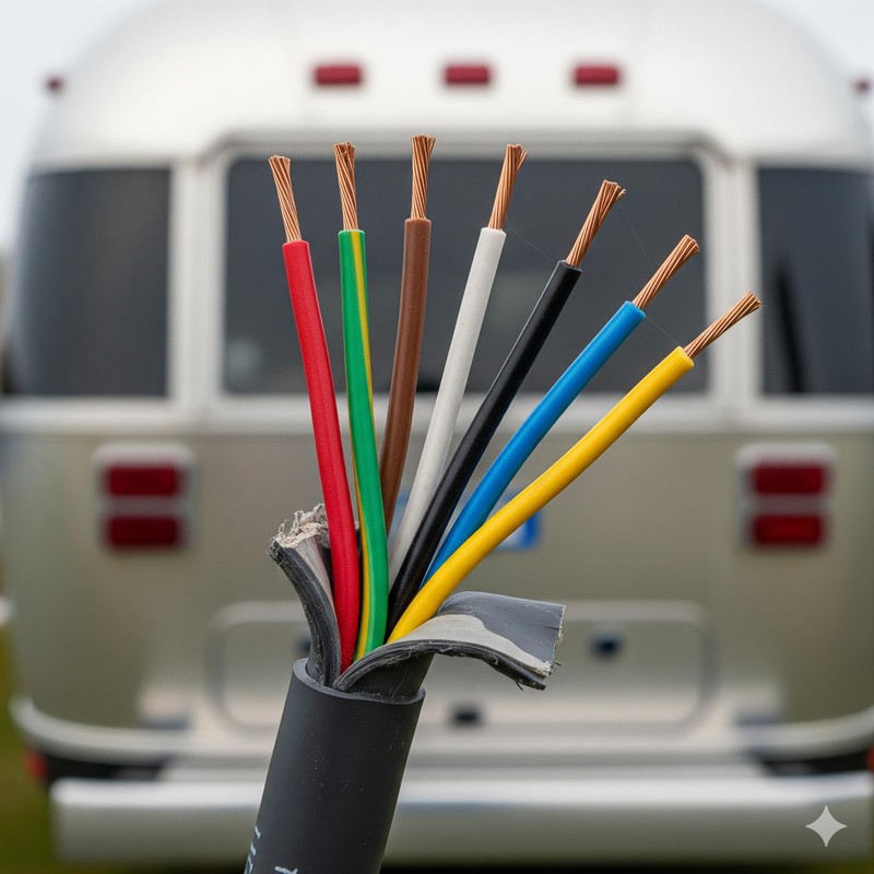 Heavy Duty 14 Gauge 7 Way Conductor Wire RV Trailer