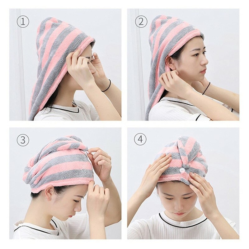 Fast Dry Microfibre Hair Towel, MH MOIHSING Hair Towel Wrap