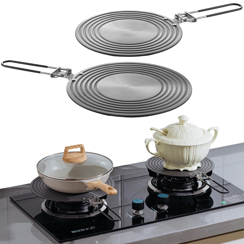 Tujoe 2 Pcs Simmer Plate for Gas Stove 11 Inches