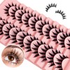 Manga Lashes Natural Wet Look Wispy Spiky Lashes 10 Pairs