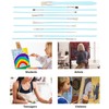 12Pcs Art Paint Brushes Drawing Fan Shaped Artist Brush Long