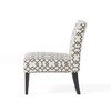 Christopher Knight Home Kassi Fabric Accent Chair, Grey Geometric Patterned