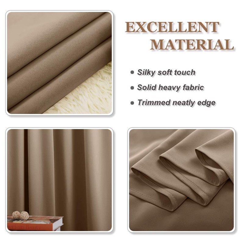 PONY DANCE Nursery Curtains with Passage Curtains, Opaque, Short, Thermal,