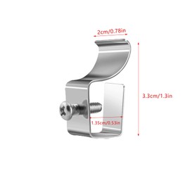 UtySty 4 Pack Outdoor Camera Mount Stand Holder Vinyl Siding Clips Wall Hanging No-Hole Hook for Blink Home Security Cameras CCTV Cam Solar Lights Doorbell Decor Pendent