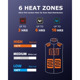 Venustas Men's Heated Vest with Battery, Lightweight Quilted Vest for Men