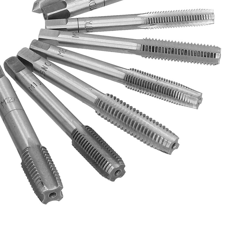 Hand Tap Set HSS Screw Thread Cutter Tapping Bit Manual