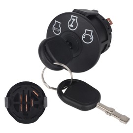 lasuroa 725-12066 Ignition Switch with 2 Keys, 3 Position 6 Pin Key Switch Compatible with Cub Cadet ZT1-42/46/50/54, ZT2-50/54 for MTD Z510 Z530 Z550 Z560 Z5200 Replaces 725P12066, 925-12066