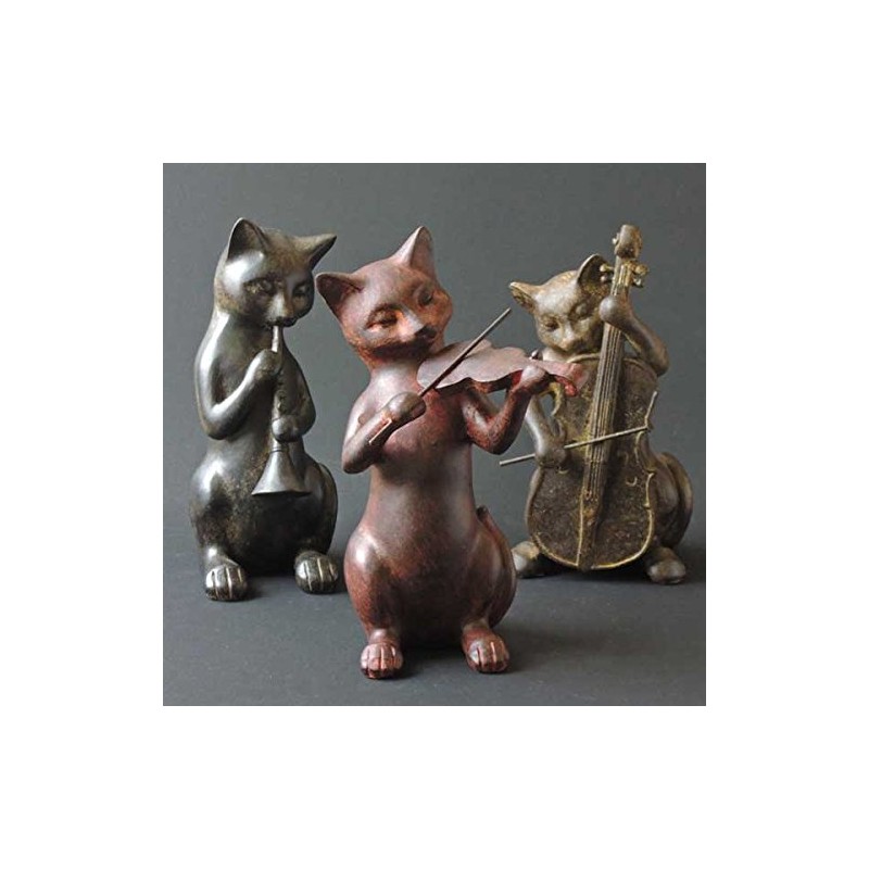 Oriental 石創 Animal Ornament Violin Cat 11021