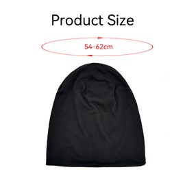 Silk Bonnet for Sleeping, Silk Bonnet, Satin Bonnet, Silk Hat Sleeping Cap, Black Single Layer Sleeping Cap, Breathable Sleeping Cap, Sleep Cap for Wind Protection in Air Conditioning Systems, black,