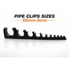 SOMA Pipe Clip Plastic White 25 mm Pack of 24