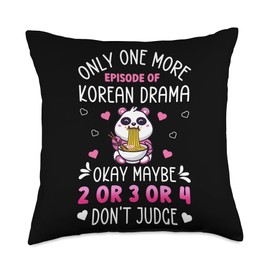 Funny K-Drama For Korean Drama Lover Funny Korean Lover K-Drama Fan Kdrama Throw Pillow, 18x18, Multicolor