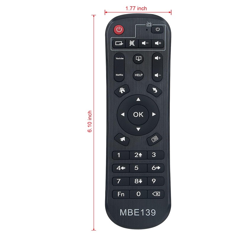 VINABTY Remote Replacement fit for Android TV Box X88 PRO