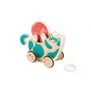 Hape Wooden Walk-A-Long Kitten Pull Toy| Roll & Rattle Push