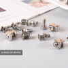 DILUSILK M6 Cage Nuts and Screws Set for Server Rack